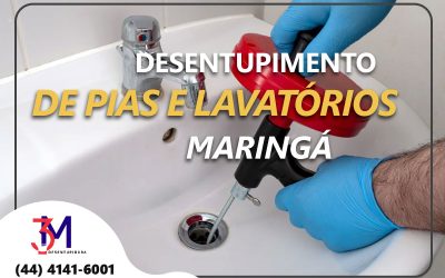 Desentupimento de Pias e Lavatórios em Maringá: Soluções da Desentupidora 3M